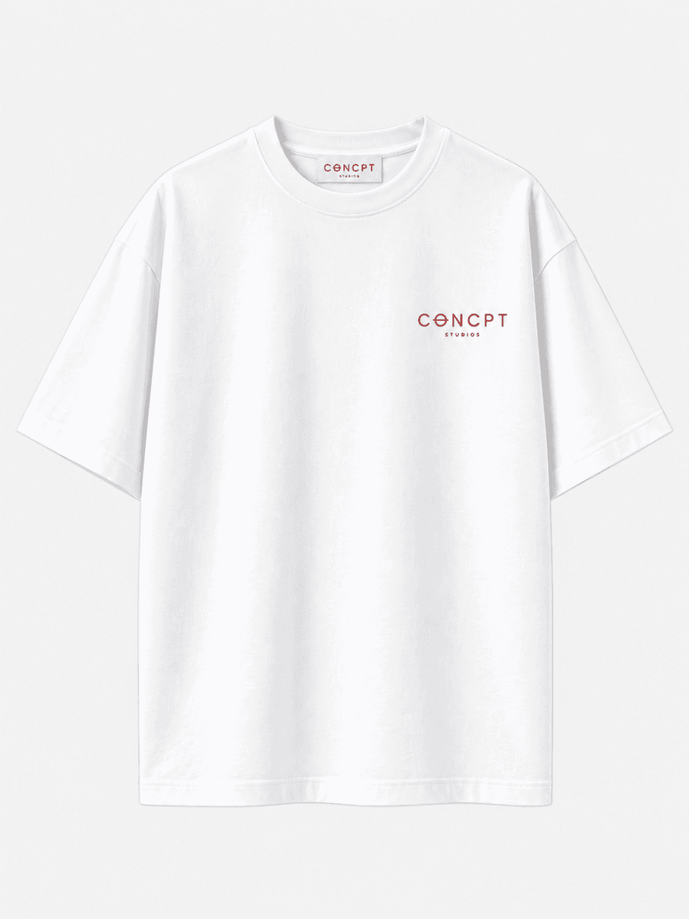 Essentiel blanc logo rouge